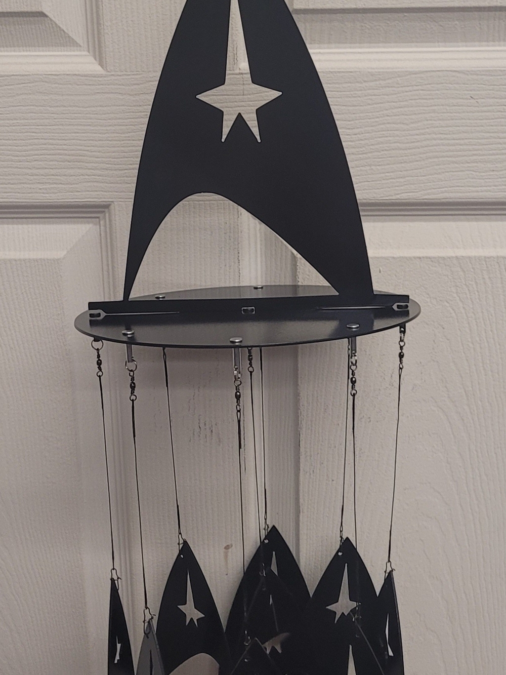 Star Trek Wind Chime Hanging Metal Wall Decor